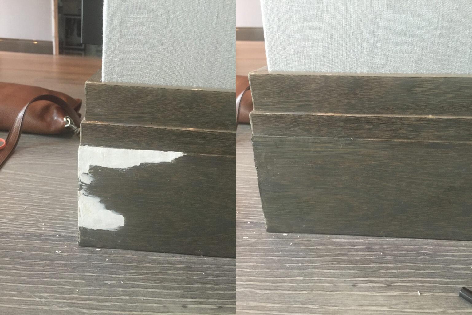 Restoration and repair of baseboards